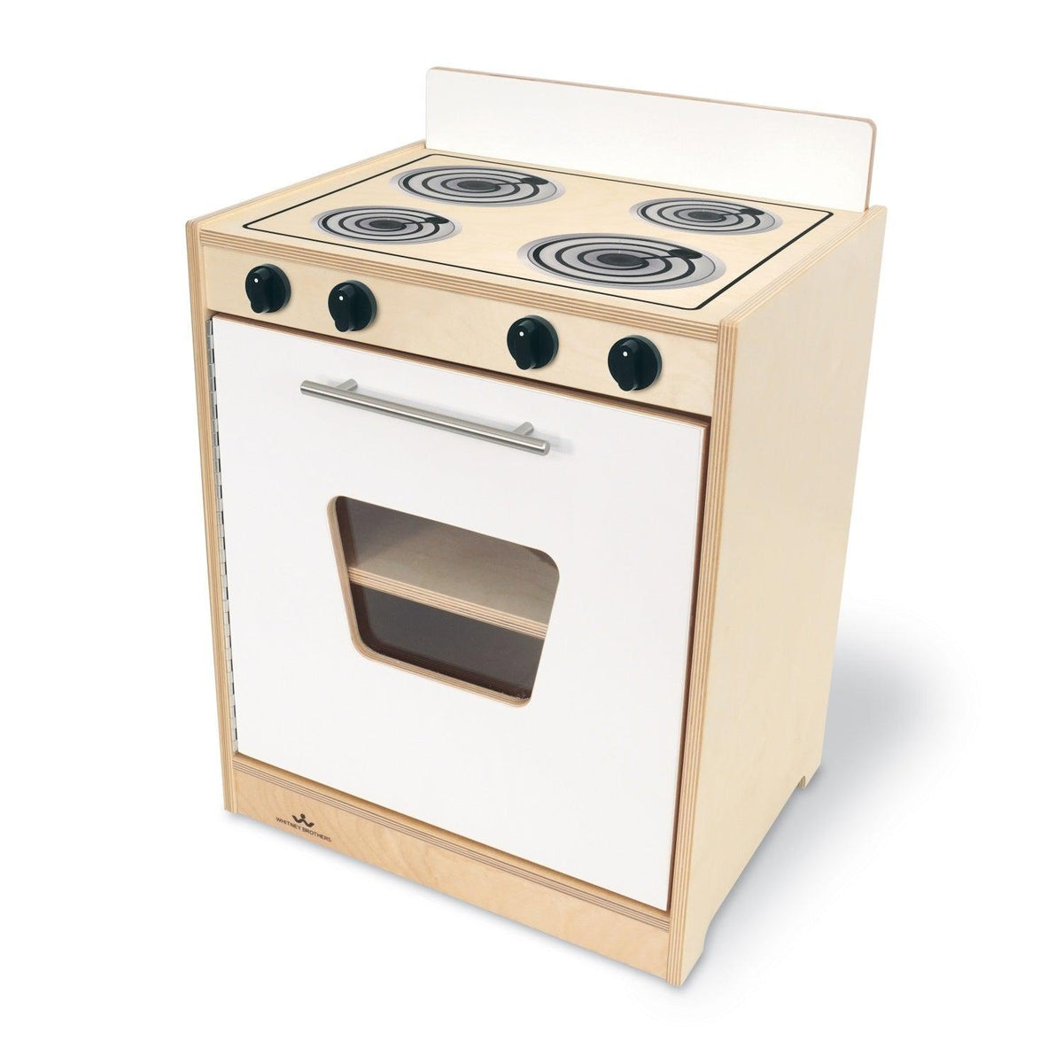 Contemporary Kitchen Stove, Natural/White