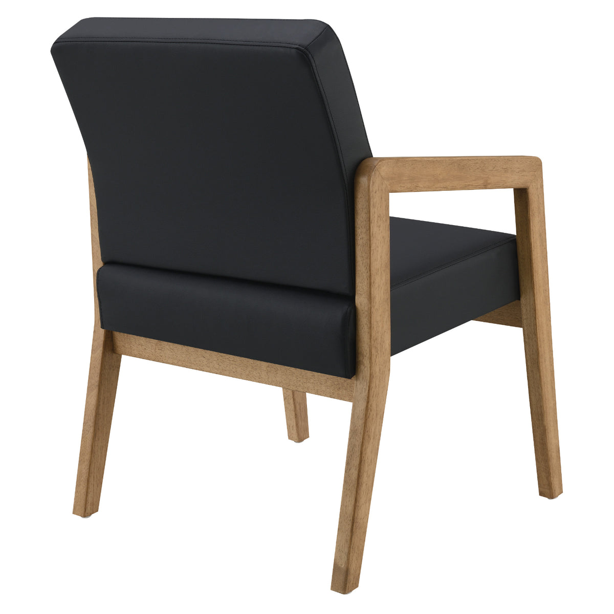 Medium Oak Finish Visitor's Chair with Memory Foam Seat,Silver Ion Technology Dillon Fabric Upholstery