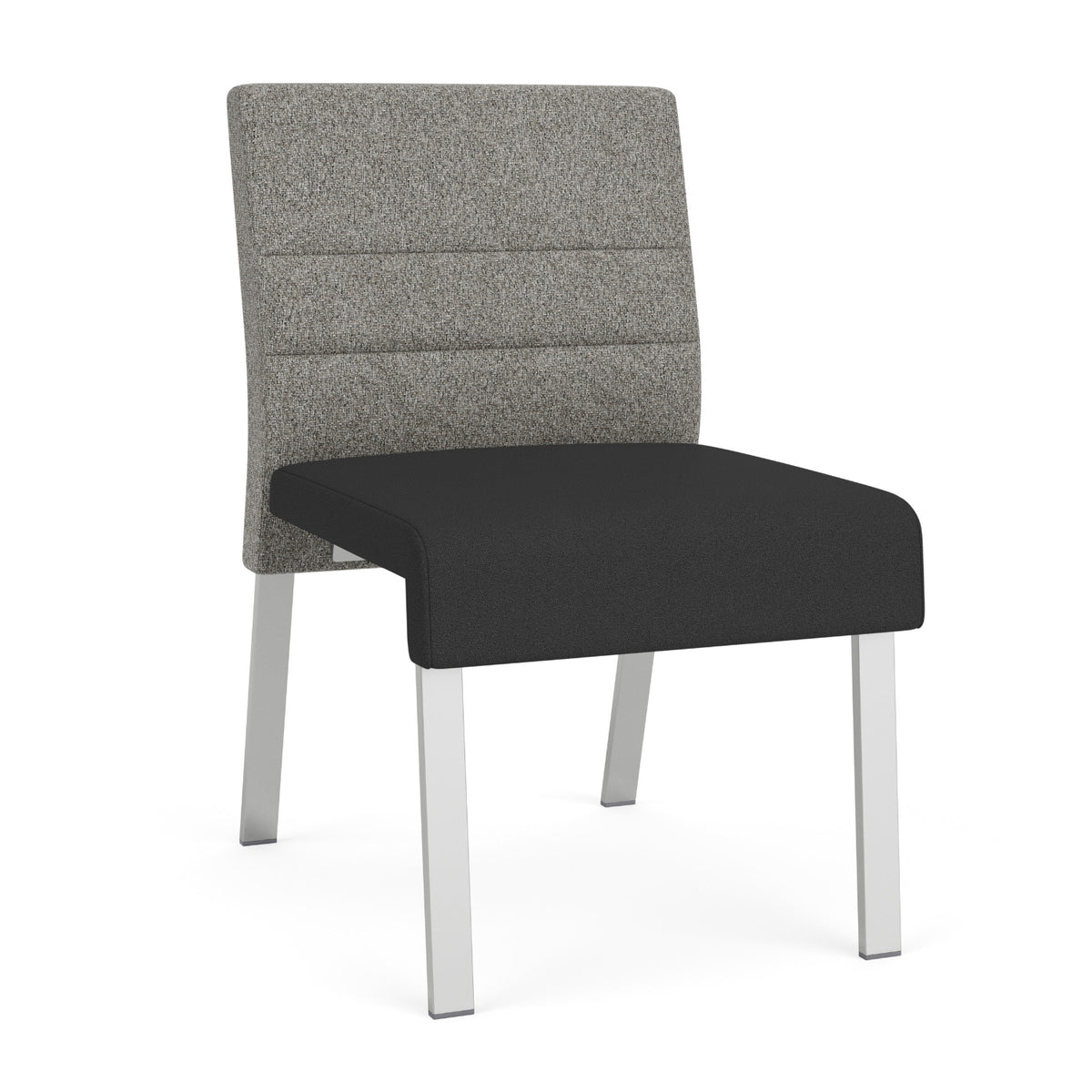 Waterfall Collection Reception Seating, Armless Guest Chair, Leg Base, 400 lb. Capacity, Standard Fabric Upholstery, FREE SHIPPING