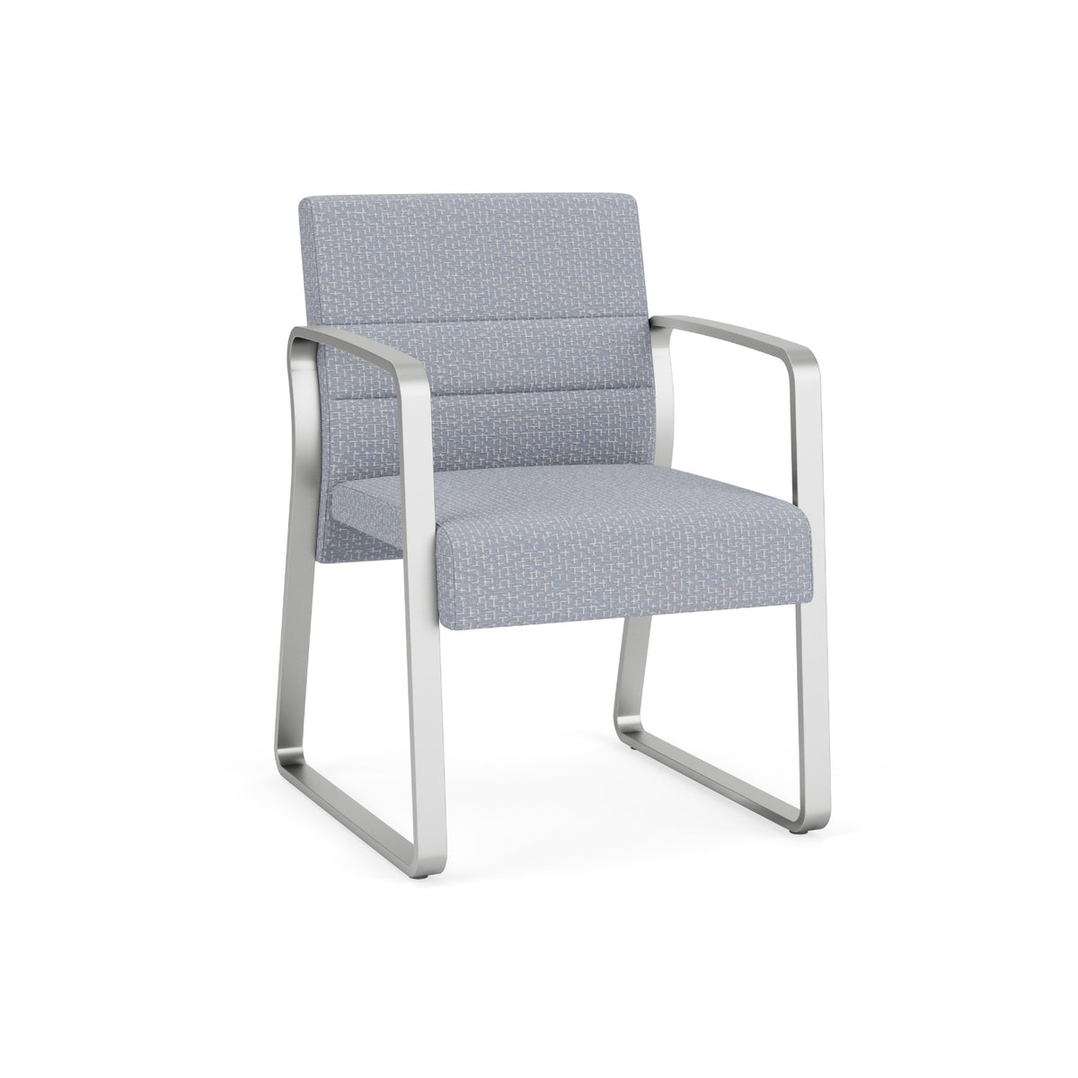 Waterfall Collection Reception Seating, Guest Chair, Sled Base, 400 lb. Capacity, Designer Fabric Upholstery, FREE SHIPPING