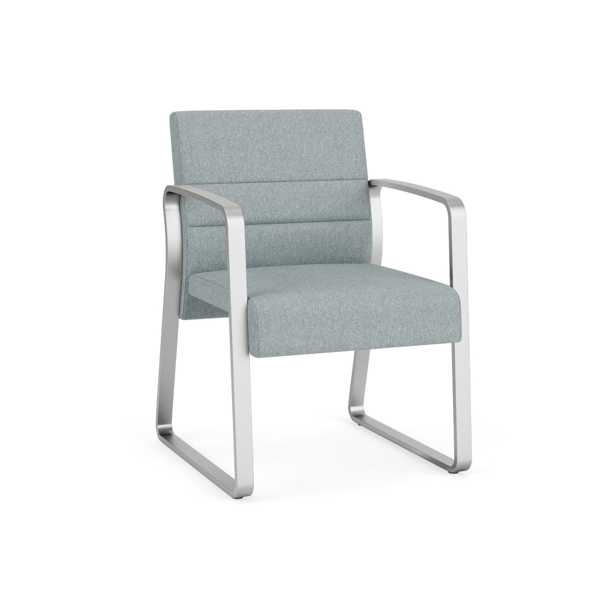 Waterfall Collection Reception Seating, Guest Chair, Sled Base, 400 lb. Capacity, Healthcare Vinyl Upholstery, FREE SHIPPING