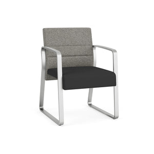 Waterfall Collection Reception Seating, Guest Chair, Sled Base, 400 lb. Capacity, Standard Fabric Upholstery, FREE SHIPPING