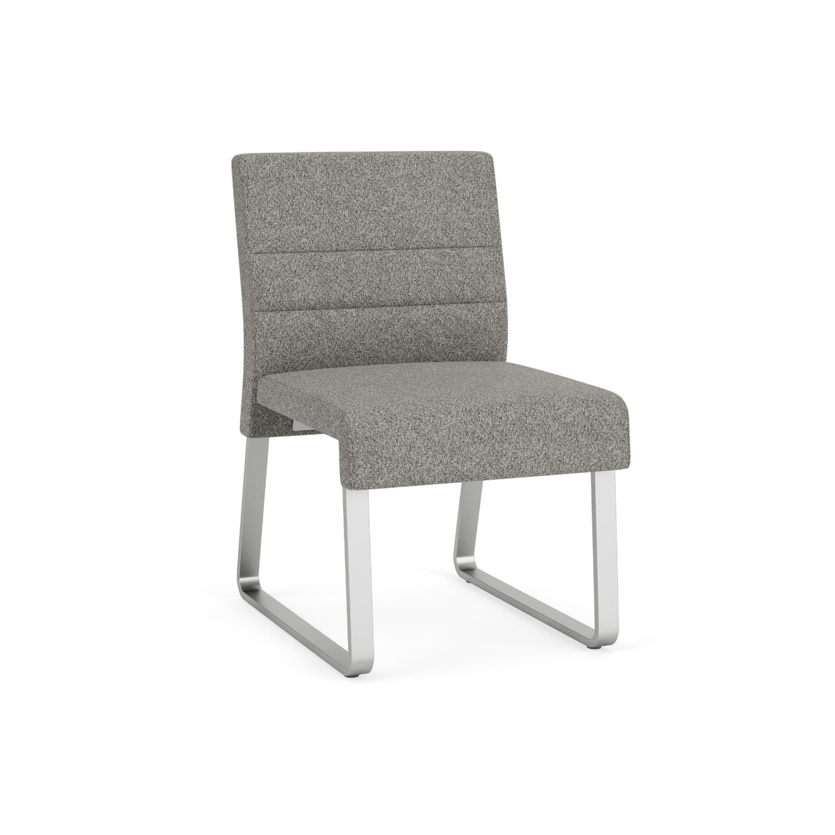 Waterfall Collection Reception Seating, Armless Guest Chair, Sled Base, 400 lb. Capacity, Standard Fabric Upholstery, FREE SHIPPING