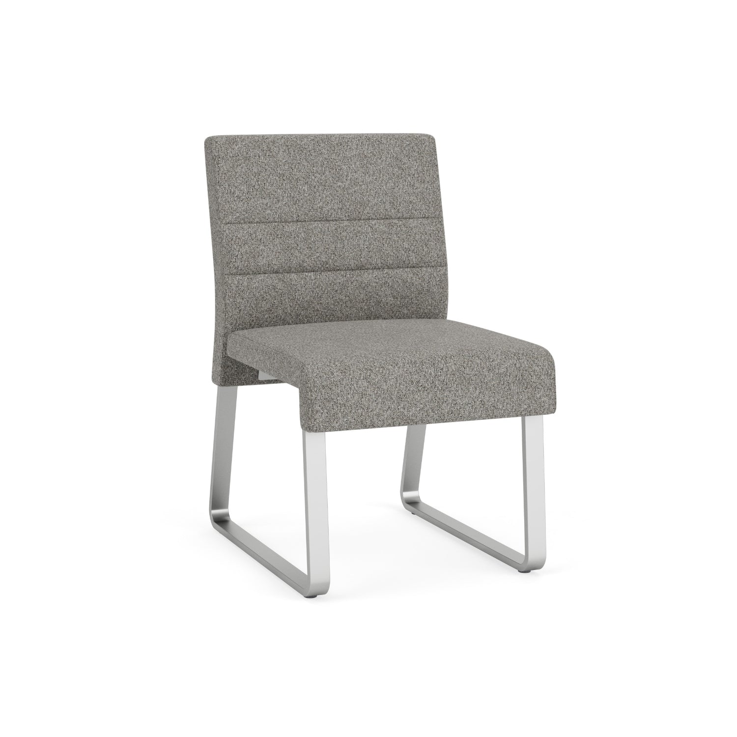Waterfall Collection Reception Seating, Armless Guest Chair, Sled Base, 400 lb. Capacity, Standard Fabric Upholstery, FREE SHIPPING