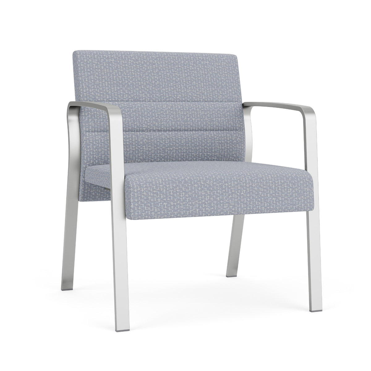 Waterfall Collection Reception Seating, Oversize Guest Chair, Leg Base, 500 lb. Capacity, Designer Fabric Upholstery, FREE SHIPPING