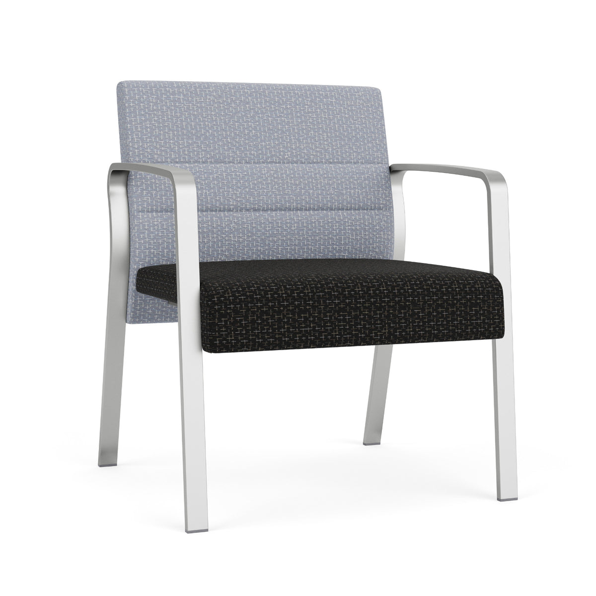 Waterfall Collection Reception Seating, Oversize Guest Chair, Leg Base, 500 lb. Capacity, Designer Fabric Upholstery, FREE SHIPPING