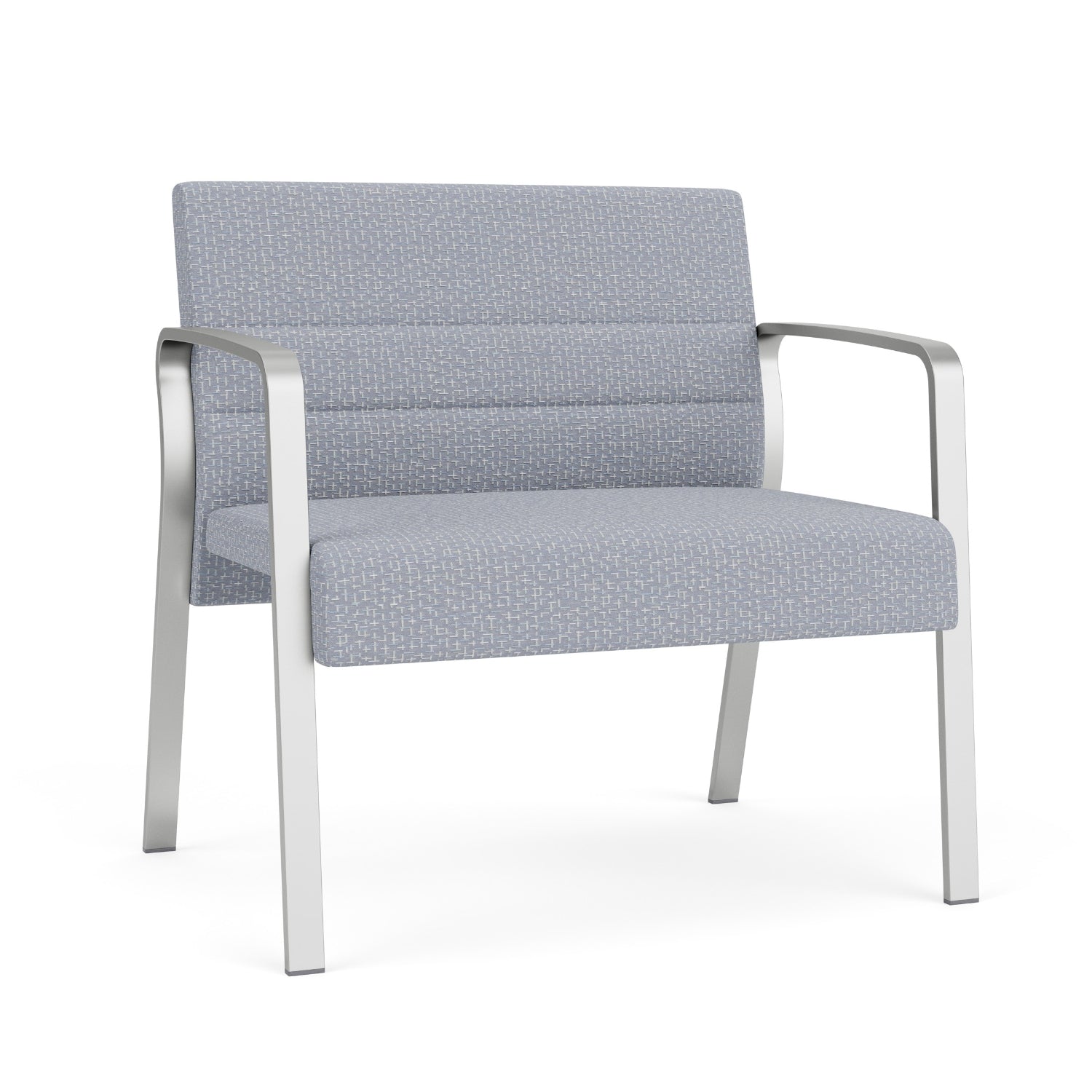 Waterfall Collection Reception Seating, Bariatric Chair, Leg Base, 750 lb. Capacity, Designer Fabric Upholstery, FREE SHIPPING