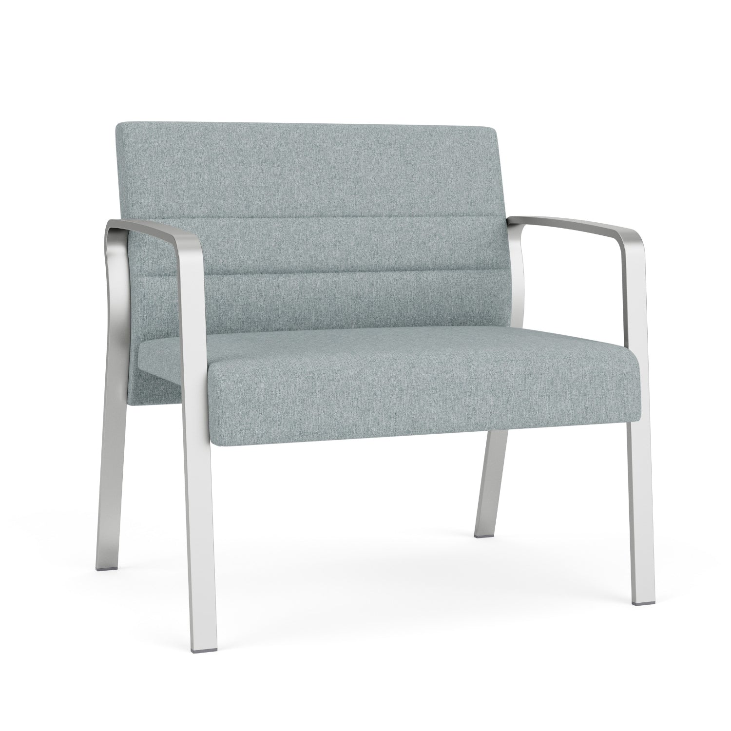 Waterfall Collection Reception Seating, Bariatric Chair, Leg Base, 750 lb. Capacity, Healthcare Vinyl Upholstery, FREE SHIPPING