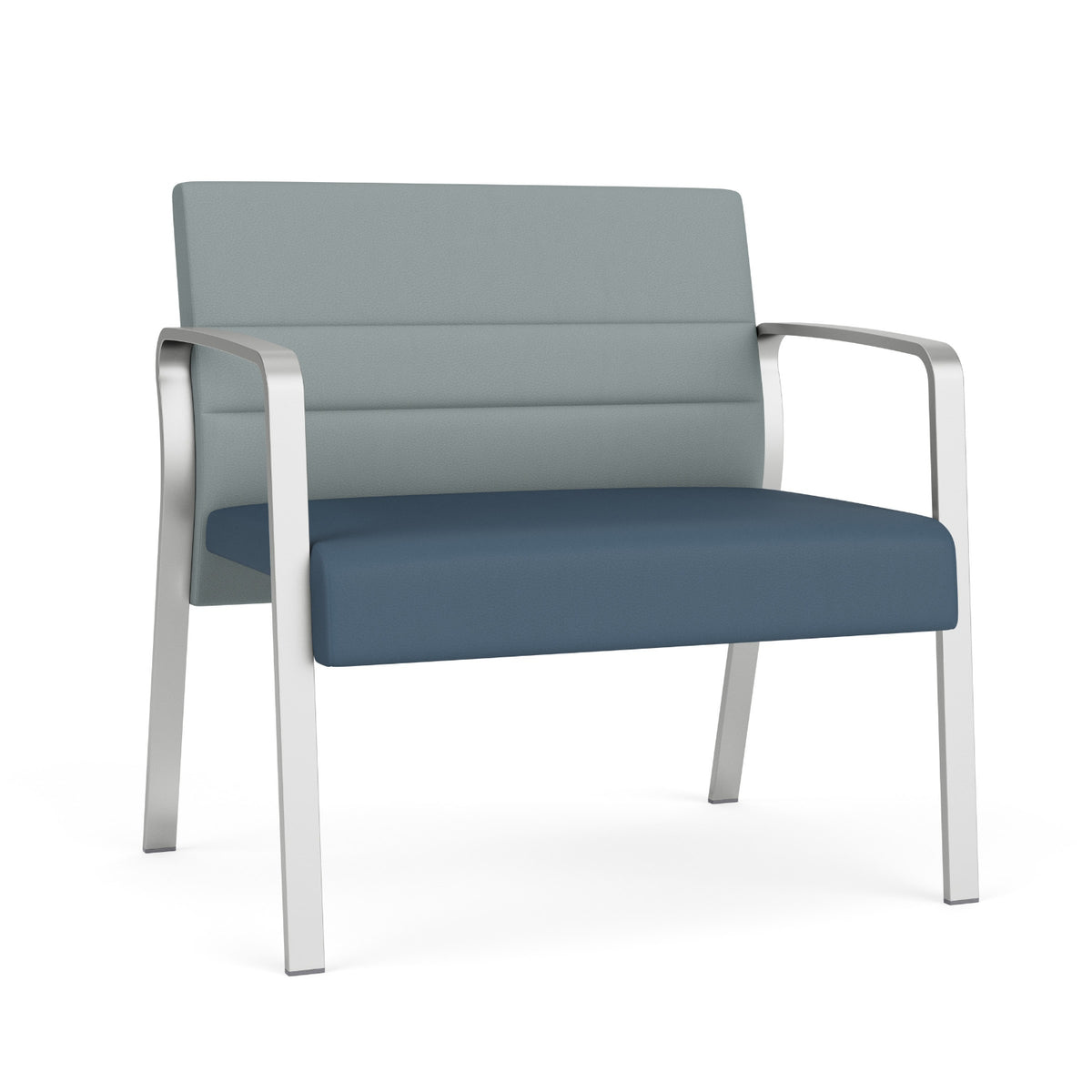 Waterfall Collection Reception Seating, Bariatric Chair, Leg Base, 750 lb. Capacity, Standard Vinyl Upholstery, FREE SHIPPING