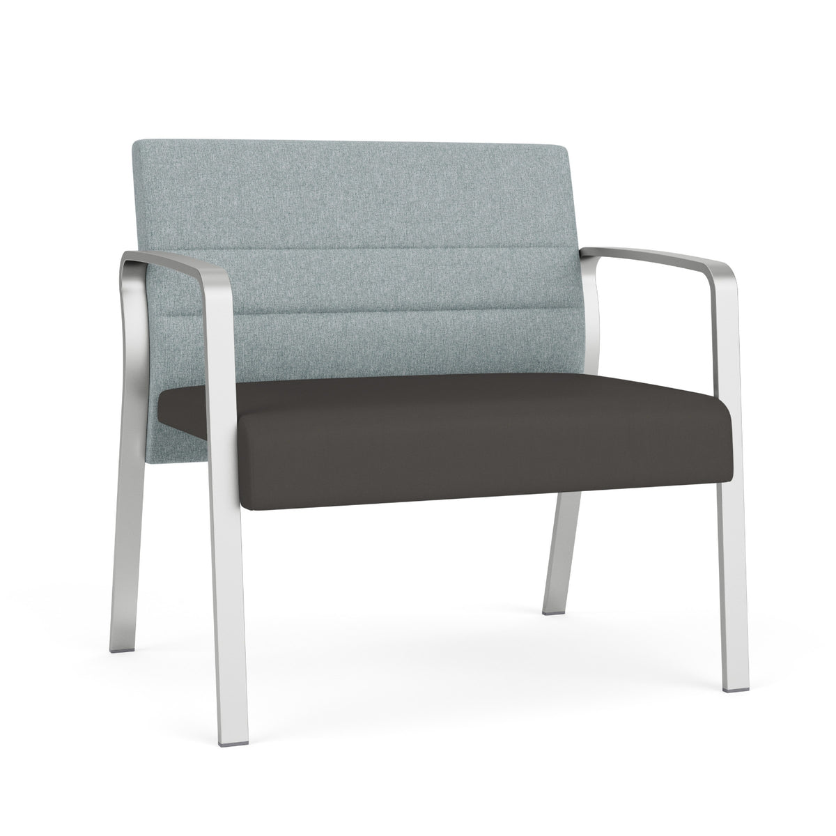 Waterfall Collection Reception Seating, Bariatric Chair, Leg Base, 750 lb. Capacity, Healthcare Vinyl Upholstery, FREE SHIPPING