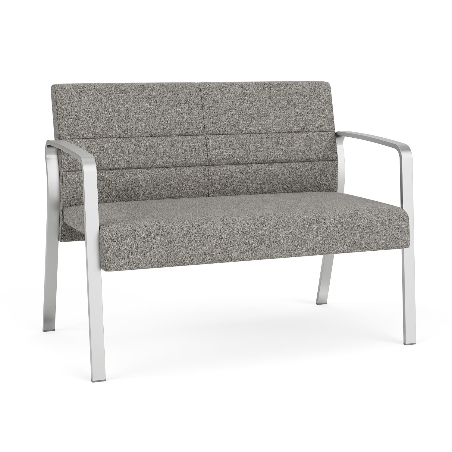 Waterfall Collection Reception Seating, Loveseat, Leg Base, 550 lb. Capacity, Standard Fabric Upholstery, FREE SHIPPING
