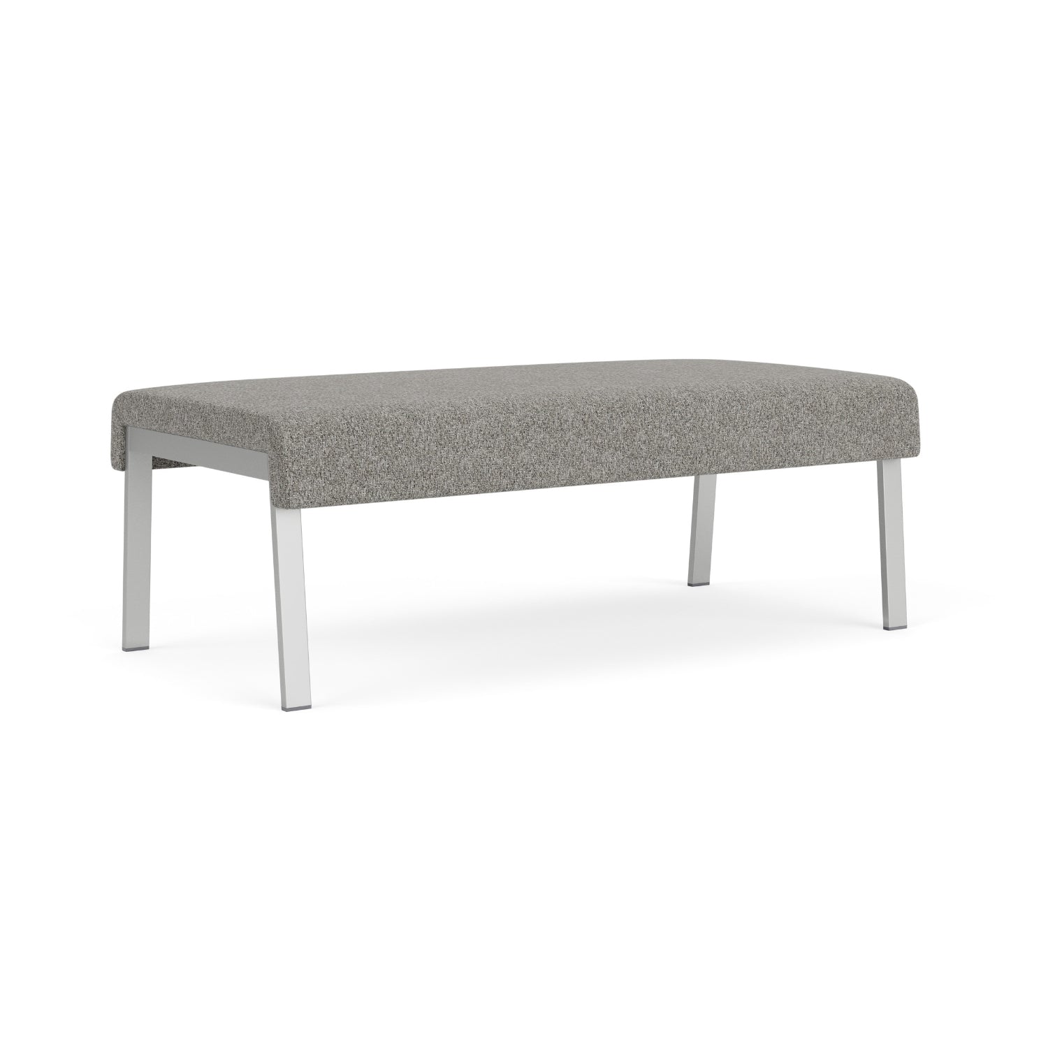 Waterfall Collection Reception Seating, 2-Seat Bench, Leg Base, Standard Fabric Upholstery, FREE SHIPPING