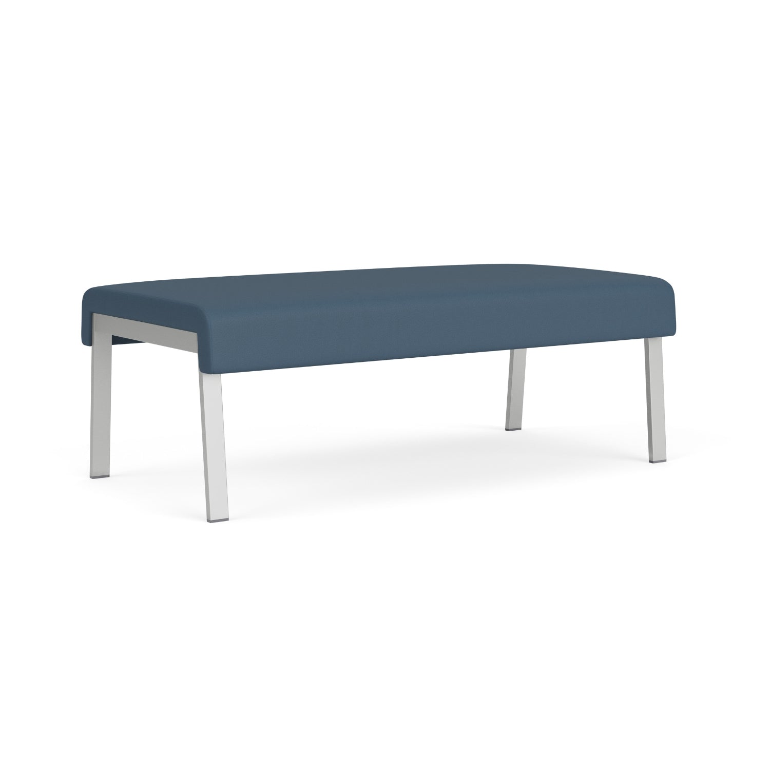 Waterfall Collection Reception Seating, 2-Seat Bench, Leg Base, Standard Vinyl Upholstery, FREE SHIPPING