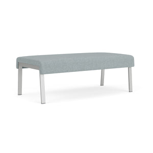 Waterfall Collection Reception Seating, 2-Seat Bench, Leg Base, Healthcare Vinyl Upholstery, FREE SHIPPING