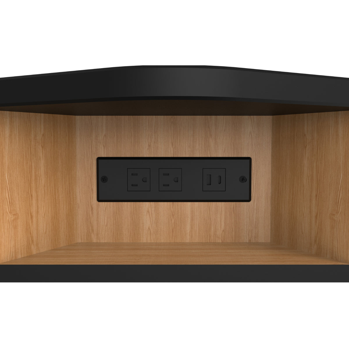 Hexagon 6-Person Science Workstation, Phenolic Top, Drawers, Power Strips