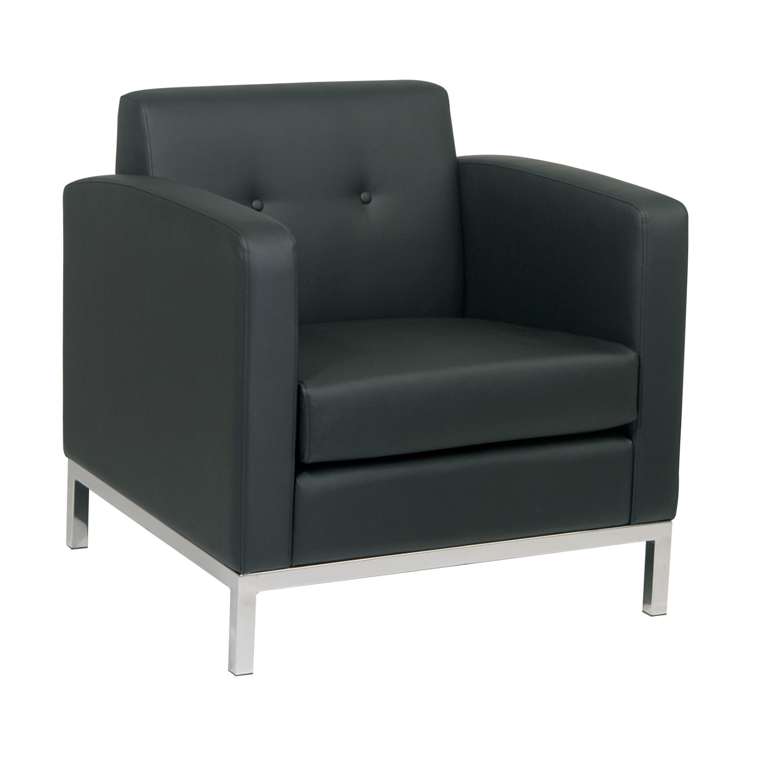 Wall Street Armchair with Chrome Base