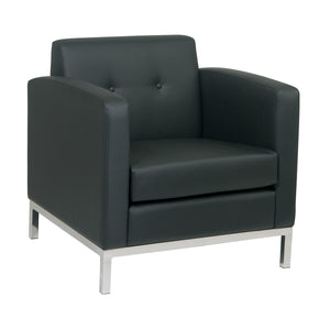 Wall Street Armchair with Chrome Base