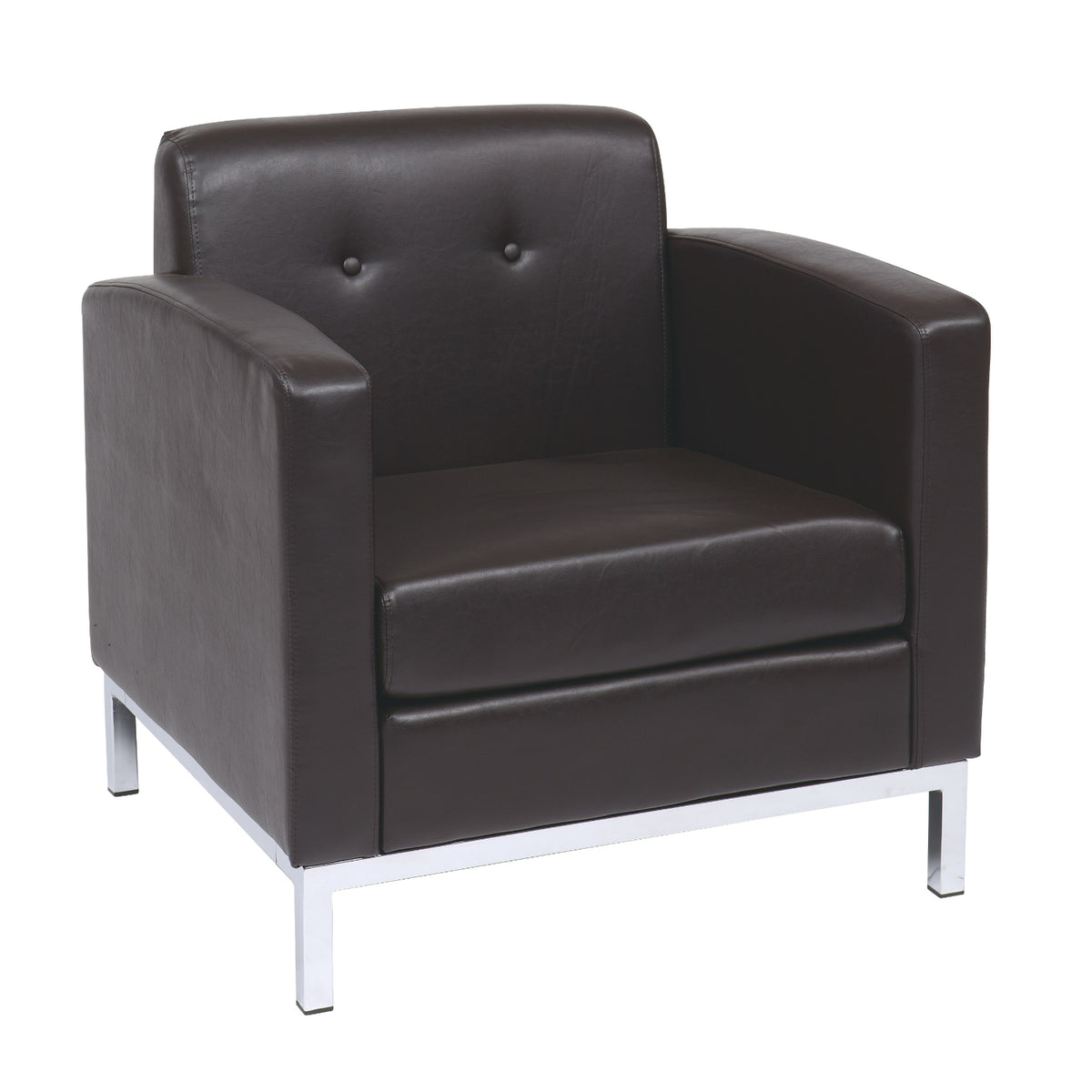 Wall Street Armchair with Chrome Base