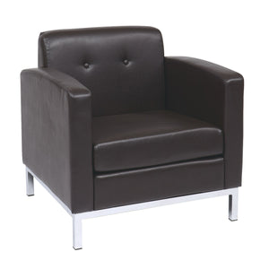Wall Street Armchair with Chrome Base