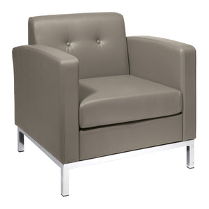 Wall Street Armchair with Chrome Base
