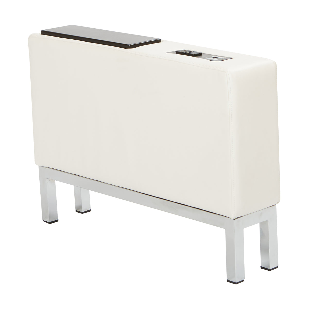 Wall Street Charging Center Console with AC and USB 3.0 Charging Station, Chrome Base
