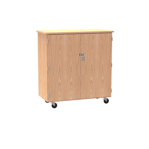 Diversified Spaces Command Robotics Compartment Tote Storage Cabinet, Oak