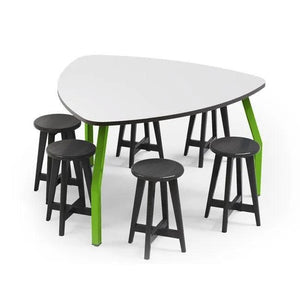Artisan X-Base Hardwood Stool, 24" H, Black Finish