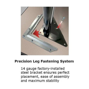 Modern Classic Series 36 x 72" Kidney Activity Table with High Pressure Laminate Top, Adjustable Height Legs