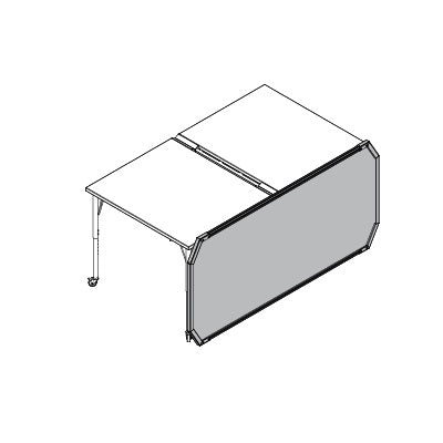 Acrylic Double End Panel for Aspire Esports Desk, FREE SHIPPING