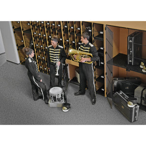 Bandstor™ 2 Compartment Brass/Drum/General Storage, 48"W x 84"H x 29.25"D