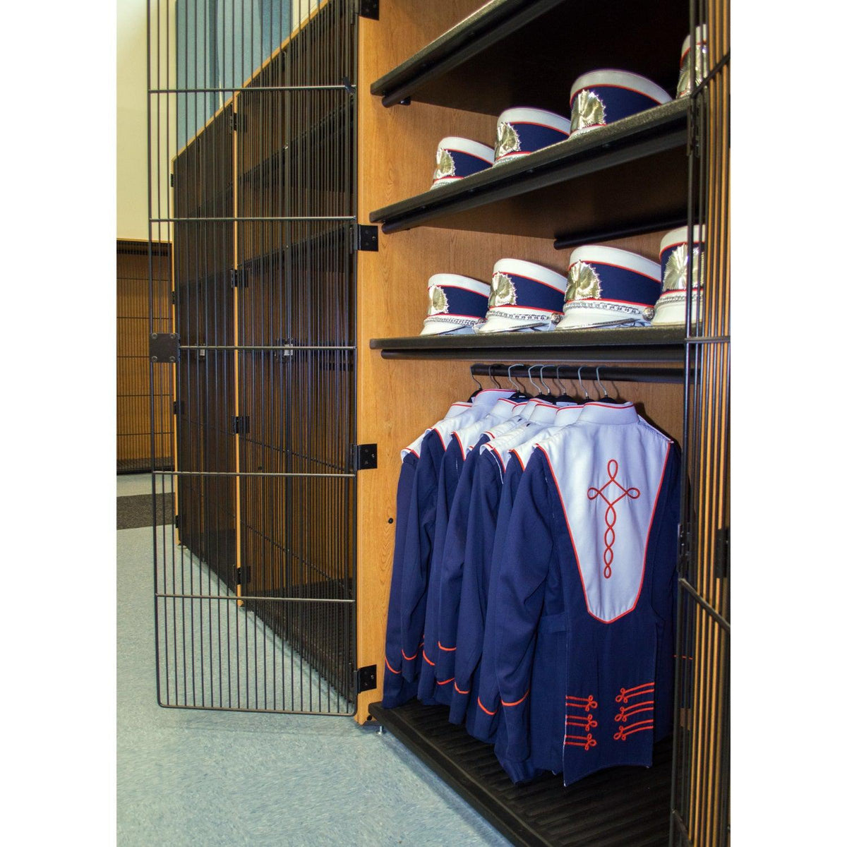 Bandstor™ Wide 2-Compartment Uniform Storage, 48"W x 84"H x 29.25"D