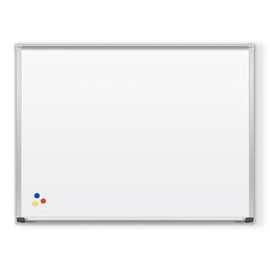 Mooreco Porcelain Steel Whiteboard with Deluxe Aluminum Trim, 4' H x 10' W