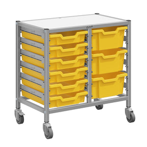 Dynamis High-Density Storage Collection, Low Double Cart Set with 6 Shallow and 3 Deep Trays, FREE SHIPPING