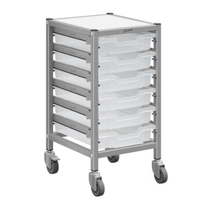 Dynamis High-Density Storage Collection, Low Single Cart Set with 6 Shallow Trays, FREE SHIPPING