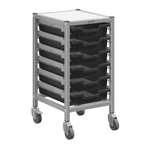 Dynamis High-Density Storage Collection, Low Single Cart Set with 6 Shallow Trays, FREE SHIPPING