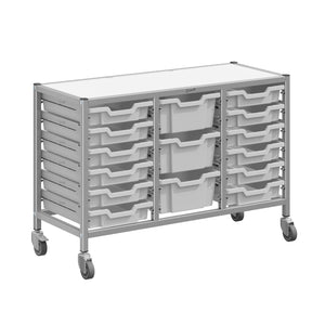 Dynamis High-Density Storage Collection, Low Triple Cart Set with 12 Shallow and 3 Deep Trays, FREE SHIPPING