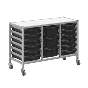 Dynamis High-Density Storage Collection, Low Triple Cart Set with 12 Shallow and 3 Deep Trays, FREE SHIPPING