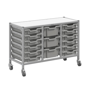 Dynamis High-Density Storage Collection, Low Triple Cart Set with 12 Shallow and 3 Deep Trays, FREE SHIPPING