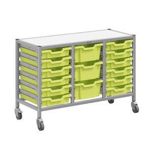 Dynamis High-Density Storage Collection, Low Triple Cart Set with 12 Shallow and 3 Deep Trays, FREE SHIPPING