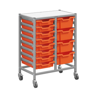 Dynamis High-Density Storage Collection, Medium Double Cart Set with 8 Shallow and 4 Deep Trays, FREE SHIPPING