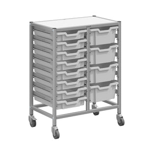 Dynamis High-Density Storage Collection, Medium Double Cart Set with 8 Shallow and 4 Deep Trays, FREE SHIPPING