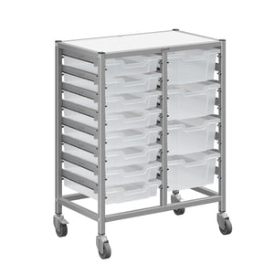 Dynamis High-Density Storage Collection, Medium Double Cart Set with 8 Shallow and 4 Deep Trays, FREE SHIPPING