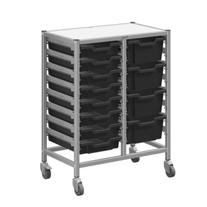 Dynamis High-Density Storage Collection, Medium Double Cart Set with 8 Shallow and 4 Deep Trays, FREE SHIPPING