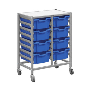 Dynamis High-Density Storage Collection, Medium Double Cart Set with 8 Deep Trays, FREE SHIPPING