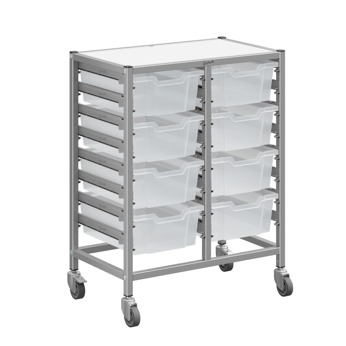 Dynamis High-Density Storage Collection, Medium Double Cart Set with 8 Deep Trays, FREE SHIPPING