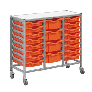 Dynamis High-Density Storage Collection, Medium Triple Cart Set with 16 Shallow and 4 Deep Trays, FREE SHIPPING