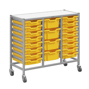 Dynamis High-Density Storage Collection, Medium Triple Cart Set with 16 Shallow and 4 Deep Trays, FREE SHIPPING