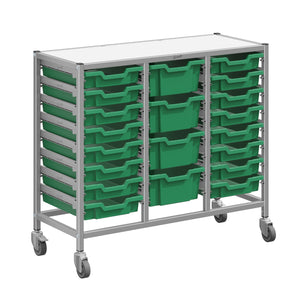 Dynamis High-Density Storage Collection, Medium Triple Cart Set with 16 Shallow and 4 Deep Trays, FREE SHIPPING