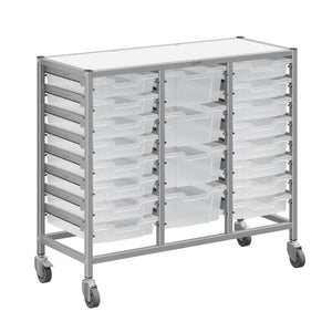 Dynamis High-Density Storage Collection, Medium Triple Cart Set with 16 Shallow and 4 Deep Trays, FREE SHIPPING