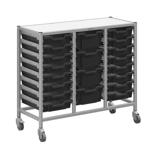 Dynamis High-Density Storage Collection, Medium Triple Cart Set with 16 Shallow and 4 Deep Trays, FREE SHIPPING